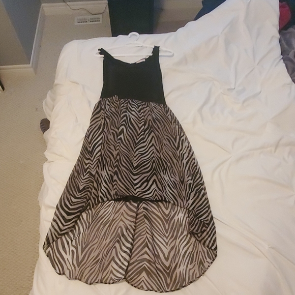 High-low zebra print dress - Picture 1 of 2